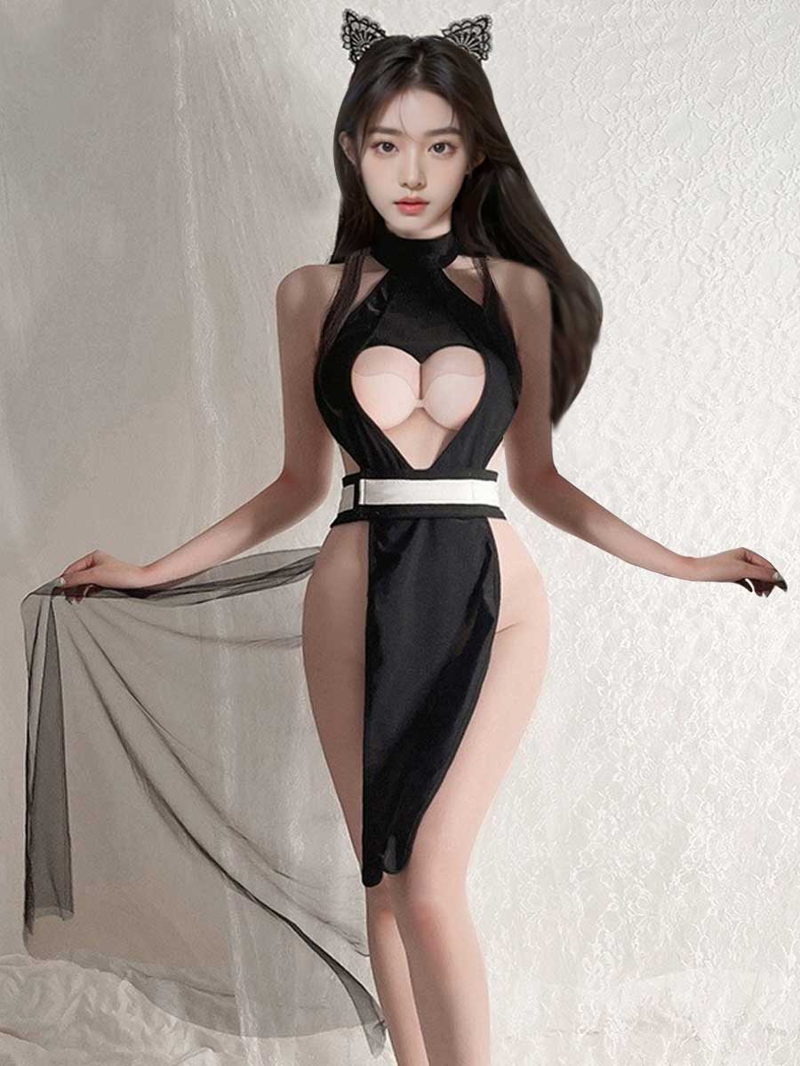 和風セクシーベビードールドレスコスチューム
