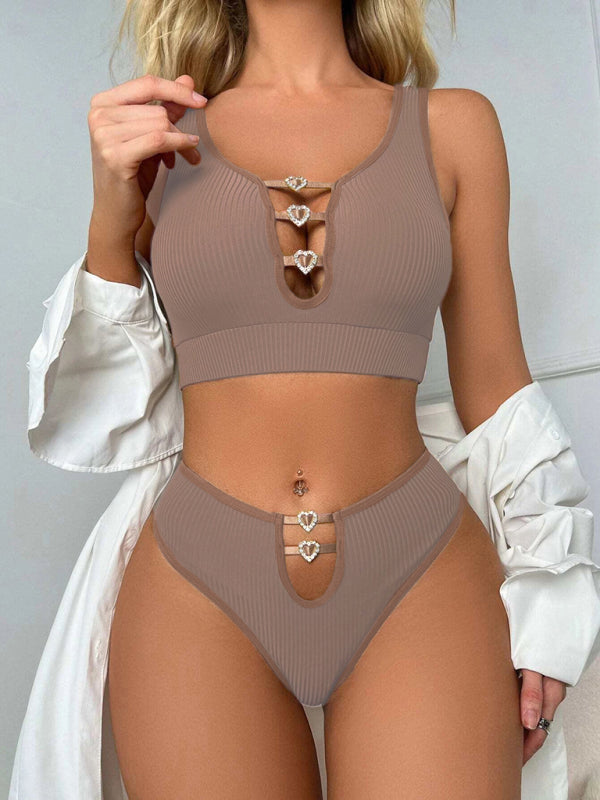 リブ付きブラレットセット